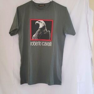 Roberto Cavalli Eagle Graphic T-Shirt M